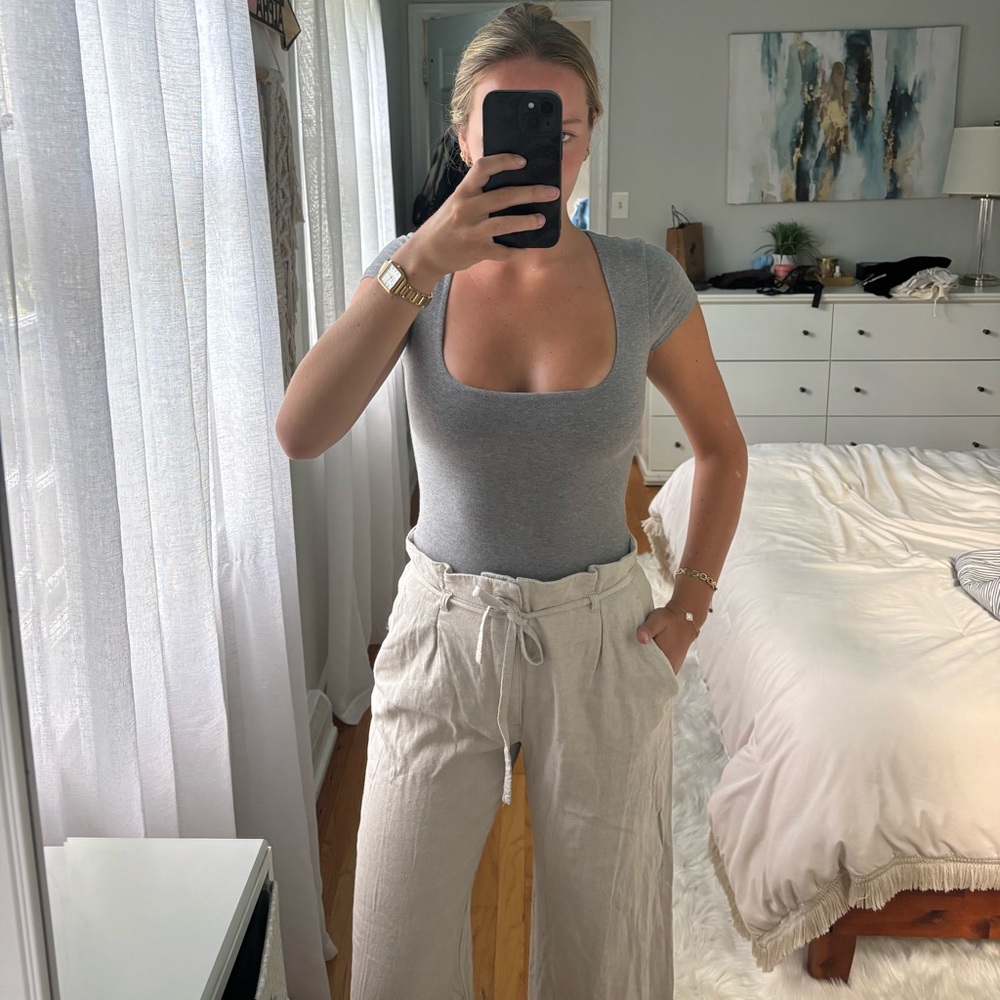 Abercrombie & Fitch Gray Bodysuit